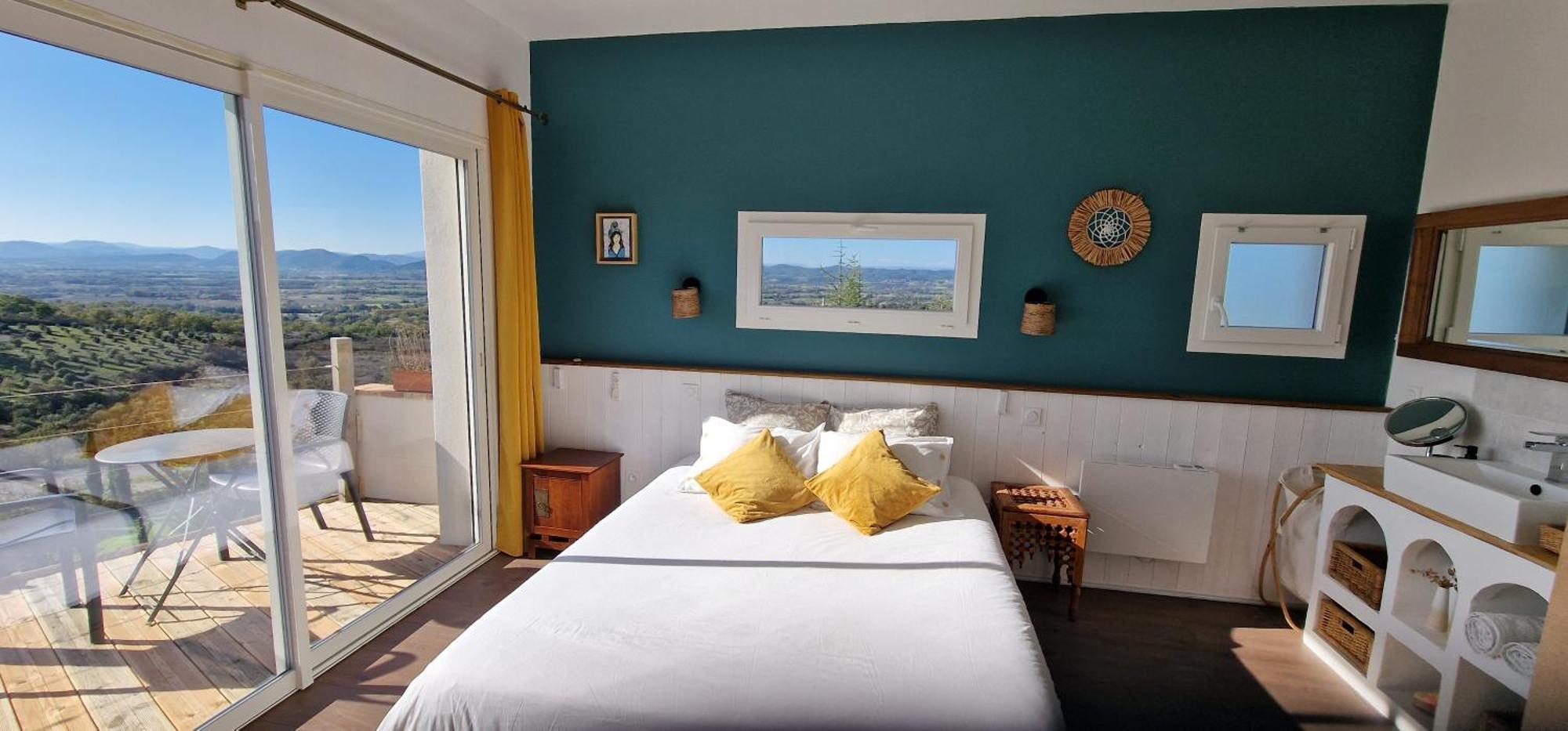 Reve D'Escapade Chambre Avec Vue Sublime Sur Les Cevennes Ardechoises Barjac (Gard) Exterior foto